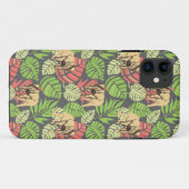 Coques Case-Mate iPhone Feuille et éléphants exotiques de jungle (Dos (Horizontal))