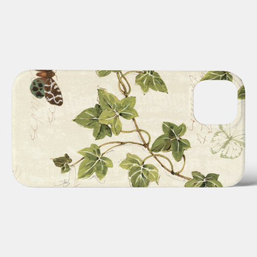 Coques Case-Mate iPhone Feuille et papillon (Verso (horizontal))