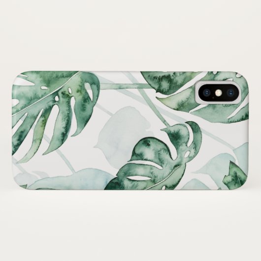Coques Case-Mate iPhone Feuille fractionnée de palme tropicale (Dos (Horizontal))
