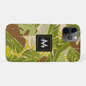 Coques Case-Mate iPhone Feuille marron de verdure de jungle dessinée à la (Dos (Horizontal))