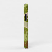Coques Case-Mate iPhone Feuille marron de verdure de jungle dessinée à la (Dos/Droite)