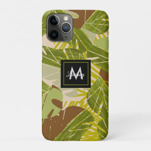 Case-Mate iPhone Case Feuille marron de verdure de jungle dessinée à la
