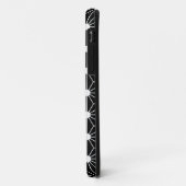 Coques Case-Mate iPhone Feuille noire d'Asanoha (Dos/Gauche)