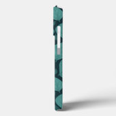 Coques Case-Mate iPhone Feuille Plante de plantes Motifs Turquoise (Verso / Gauche)