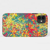 Coques Case-Mate iPhone feuille rouge vert jaune et blanc (Dos (Horizontal))
