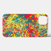 Coques Case-Mate iPhone feuille rouge vert jaune et blanc (Verso (horizontal))