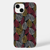 Coques Case-Mate iPhone Feuille squelette moderne Motif d'automne (Verso)