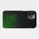 Coques Case-Mate iPhone Feuille triple de mauvaises herbes (Dos (Horizontal))