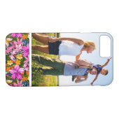 Coques Case-Mate iPhone Feuille tropical et fleurs de photo faite sur (Dos (Horizontal))
