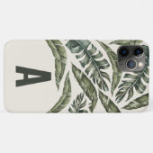 Coques Case-Mate iPhone Feuille tropicale et botanique initiale personnali (Dos (Horizontal))