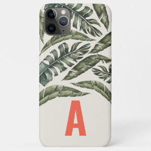 Case-Mate iPhone Case Feuille tropicale initiale personnalisée