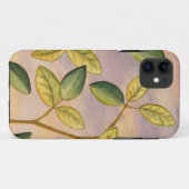 Coques Case-Mate iPhone Feuille vert et jaune sur l'arrière - plan de (Dos (Horizontal))