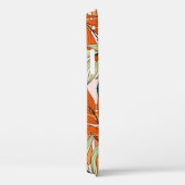 Coques Case-Mate iPhone Feuille vert tropical beige, motif sans soudure. (Verso / Droite)