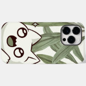 Coques Case-Mate iPhone Feuille verte avec chat | amoureux des animaux de  (Verso (horizontal))