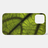 Coques Case-Mate iPhone Feuille verte en gros plan (Verso (horizontal))