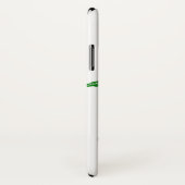 Coques Case-Mate iPhone Feuille verte sur blanc (Dos/Droite)