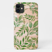 Coques Case-Mate iPhone Feuilles aquarelle (Dos)