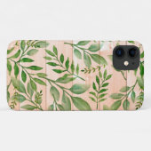 Coques Case-Mate iPhone Feuilles aquarelle (Dos (Horizontal))