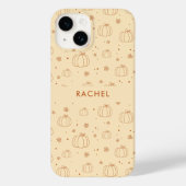 Coques Case-Mate iPhone Feuilles automnales et Motif Citrouille Personnali (Verso)