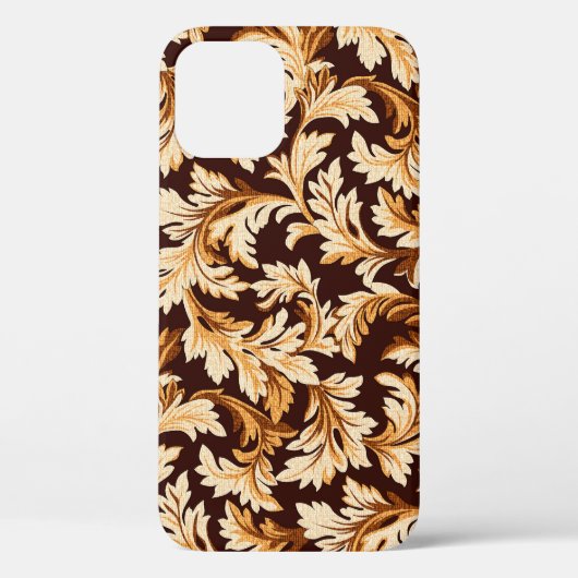 Coques Case-Mate iPhone Feuilles Baroques Dessinés À La Main : Élégance De (Verso)