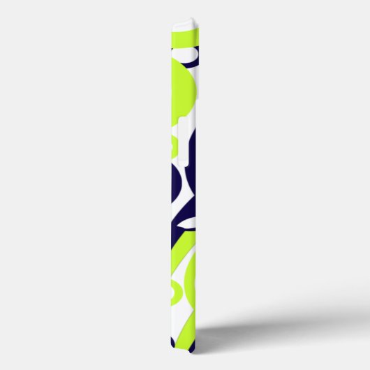 Coques Case-Mate iPhone Feuilles bleu vert (Verso / Droite)