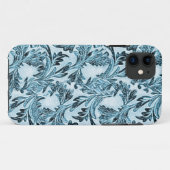 Coques Case-Mate iPhone Feuilles bleus ombrés (Dos (Horizontal))