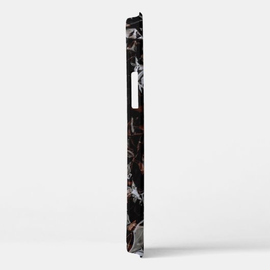 Coques Case-Mate iPhone feuilles Brown et blancs séchés (Verso / Droite)