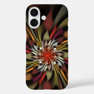 Coques iPhone 16 Feuilles couleur Paintbox Automne Abstrait