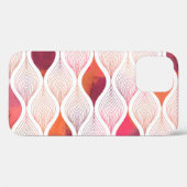 Coques Case-Mate iPhone Feuilles d'aquarelle modernes, motif sans couture. (Verso (horizontal))