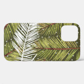 Coques Case-Mate iPhone Feuilles d'aquarelle verte : Illustration transpar (Verso (horizontal))
