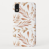 Coques Case-Mate iPhone Feuilles d'automne à l'aquarelle (Dos)