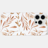 Coques Case-Mate iPhone Feuilles d'automne à l'aquarelle (Verso (horizontal))