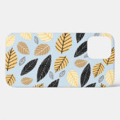 Coques Case-Mate iPhone Feuilles d'automne : Arrière - plan bleu transpare (Verso (horizontal))
