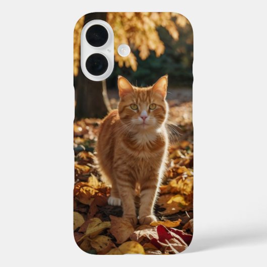 Coques Case-Mate iPhone Feuilles d'automne Cat (Verso)