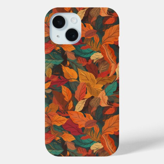 Coques Case-Mate iPhone Feuilles d'automne colorées (Verso)