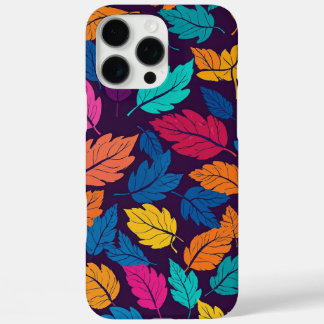 Coques iPhone 16 Pro Max Feuilles d'automne colorées Motif Automne dynamiqu