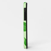 Coques Case-Mate iPhone Feuilles d'automne - émeraude et vert citron (Dos/Gauche)