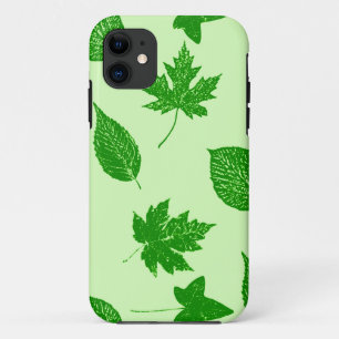 Case-Mate iPhone Case Feuilles d'automne - émeraude et vert citron