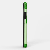Coques Case-Mate iPhone Feuilles d'automne - émeraude et vert citron (Dos/Droite)