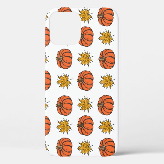 Coques Case-Mate iPhone Feuilles d'automne : Motif Citrouille à main (Verso)