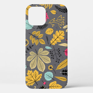 Case-Mate iPhone Case Feuilles d'automne : Motif foncé sans couture
