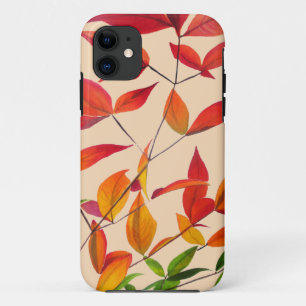 Etui iPhone Case-Mate Feuilles d'automne orange, art original à l'aquare