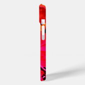 Coques Case-Mate iPhone Feuilles d'automne rose abstrait rose rouge (Verso / Gauche)