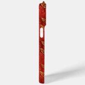 COQUES Case-Mate iPhone FEUILLES D'AUTOMNE ROUGE ET OR CLAIR (Verso / Droite)