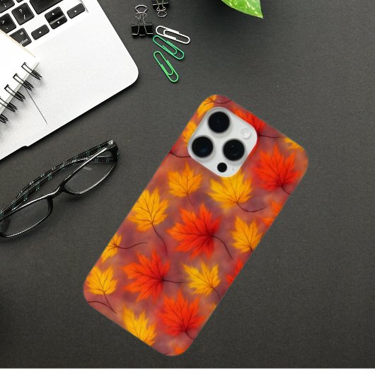 Coques Case-Mate iPhone Feuilles d'automne Rustique Aquarelle - Feuillage
