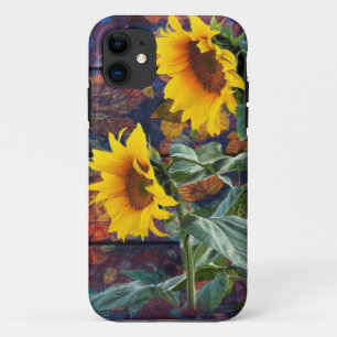 Case-Mate iPhone Case Feuilles d'automne rustiques et tournesols
