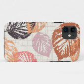 Coques Case-Mate iPhone Feuilles d'automne sur le beige. (Dos (Horizontal))