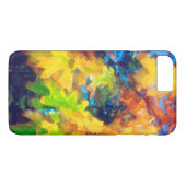 Coques Case-Mate iPhone Feuilles de chêne noir soufflant dans le vent (Dos (Horizontal))