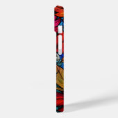 Coques Case-Mate iPhone feuilles de chute en vitrail mignon (Verso / Gauche)