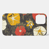 Coques Case-Mate iPhone feuilles de dessins animés et fleurs sur un arrièr (Verso (horizontal))